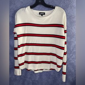 Express Sweater Red & White